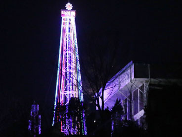 Cây Giáng sinh nằm trên đồi ở thị trấn Gimpo, gần biên giới với CHDCND Triều Tiên