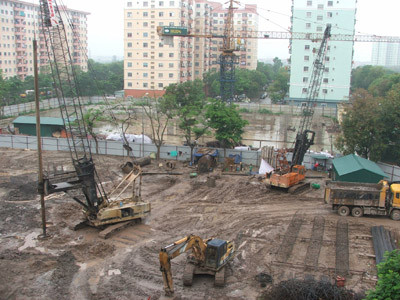 Sống chung với công trường