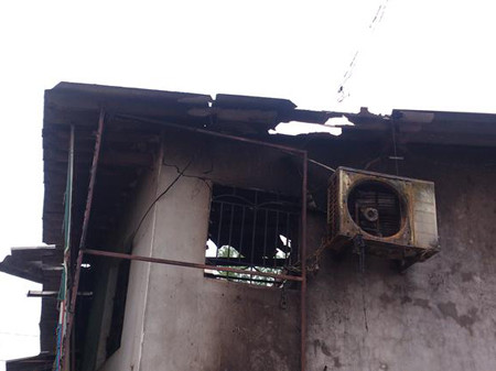 Nổ khí gas, một phụ nữ bị bỏng nặng