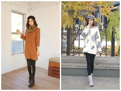 Áo dáng dài và quần legging: Cặp đôi hoàn hảo mùa Noel 2013