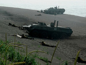 Thủy quân lục chiến Nga trang bị robot tên lửa