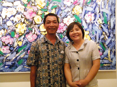 Vợ chồng họa sĩ 'viết' giao hưởng