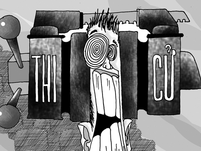 Phát điên vì áp lực thi cử