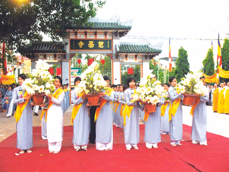 Một hoạt động tại Tuần Văn hóa Phật giáo. Ảnh: Thanh Tùng