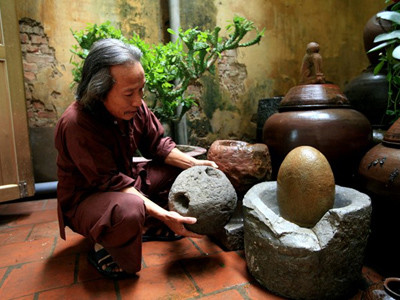 Bộ sưu tập cối đá 'có một không hai'