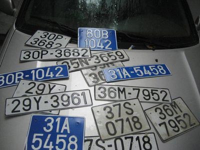 Cấp biển số xe theo thứ tự từ 6 - 12