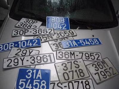 Cấp biển số xe theo thứ tự từ 6 - 12