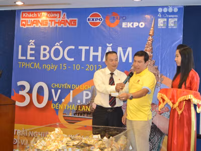 Mua sơn Expo, đi du lịch Vip cùng Quang Thắng