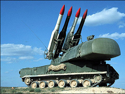 Tên lửa phòng không của quân đội Syria