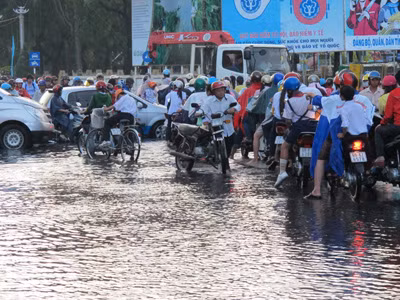 Cà Mau: Mưa là ngập