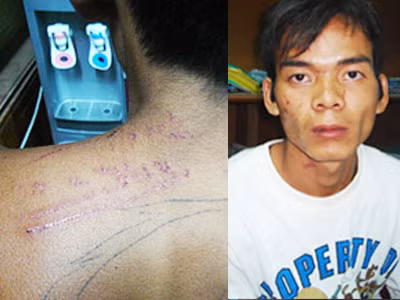 Phụ nữ bị hãm hại, dìm xác dưới suối