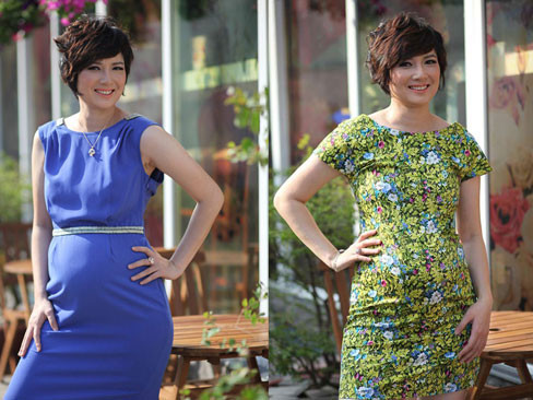 Thúy Vinh: Đẹp nữ tính khi mang bầu