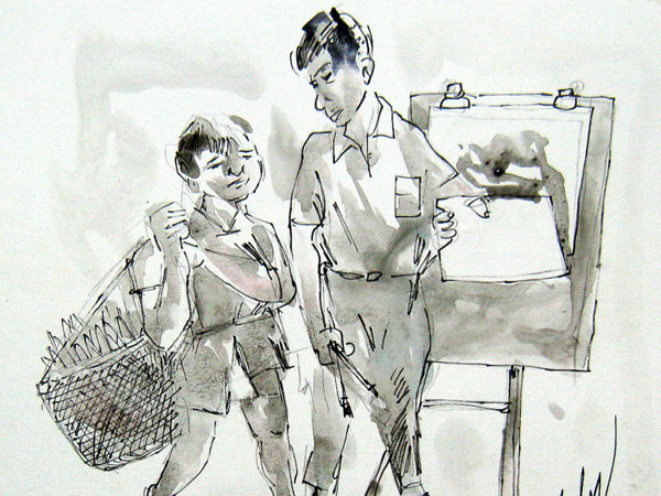 Hái măng và câu chuyện mỹ thuật