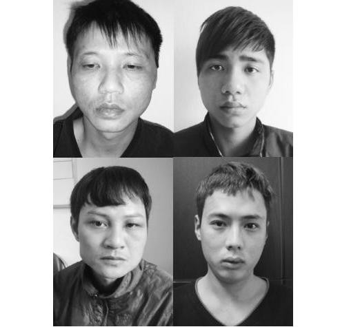 Các đối tượng bị bắt giữ