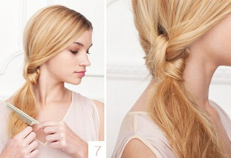 Tự làm kiểu tóc thắt nút dự tiệc