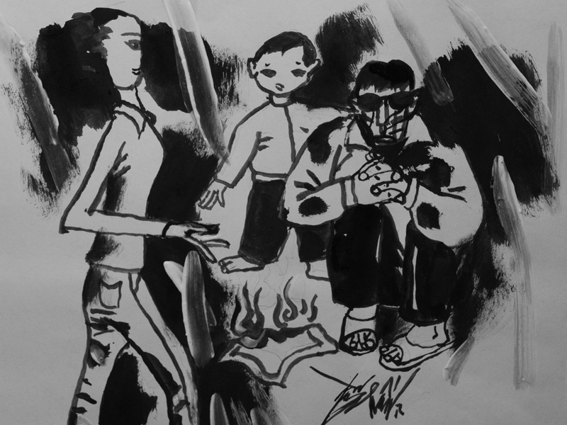 Ngọn lửa từ chiếc khăn tay trắng