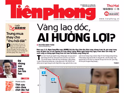 Phong cách mới trên nhật báo Tiền Phong từ 18/3