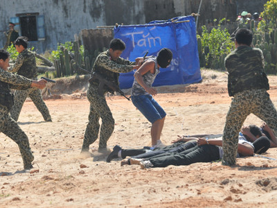 Diễn tập chống khủng bố hàng không trên đảo Phú Quốc