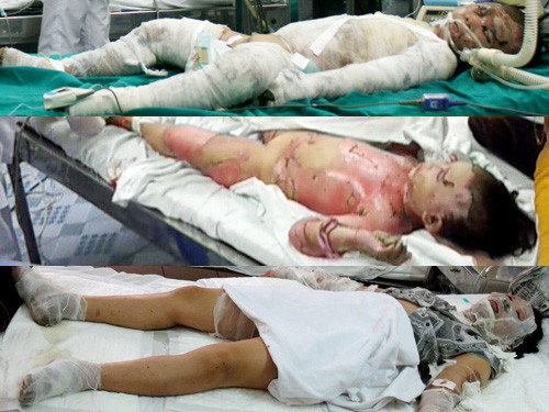 Vụ thiêu sống sáu người: Hai bố con đều 'giành' tội