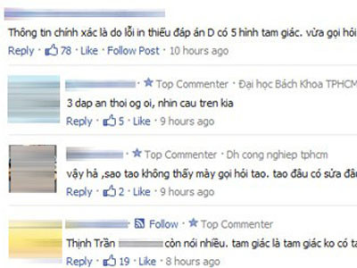 Dân mạng ‘khẩu chiến’ vì bài toán đếm số hình tam giác