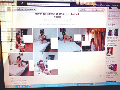 Lập Facebook quảng bá...gái mại dâm