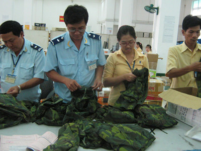 Quân trang quân dụng nhập khẩu trái phép