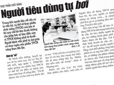 Cấm quảng cáo thực phẩm bằng bài viết của bác sĩ