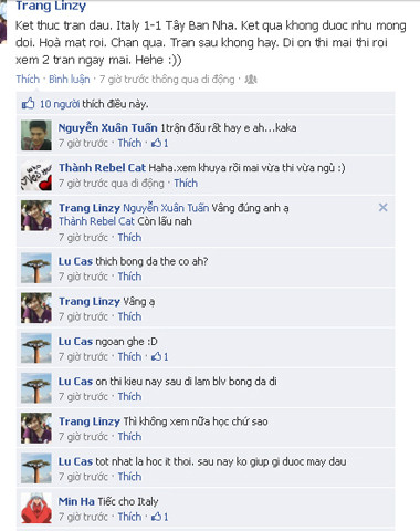 Người trẻ đăng đàn ‘ảo’ bình bóng đá