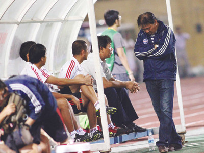 Trận thua CLB Hà Nội là giọt nước tràn ly khiến HLV Đặng Trần Chỉnh mất việc Ảnh: VSI