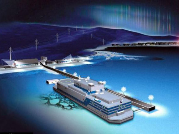 Mô hình nhà máy điện hạt nhân nổi của Nga