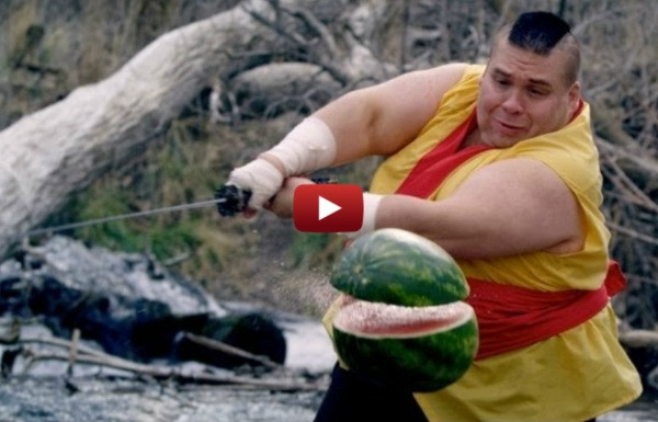 Phát sốt với Fruit Ninja ngoài đời thực