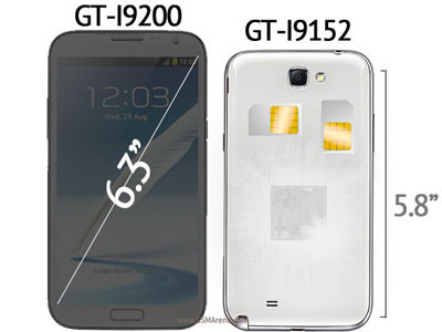 Bộ đôi Samsung Galaxy Mega lộ mặt