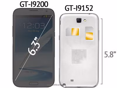 Bộ đôi Samsung Galaxy Mega lộ mặt