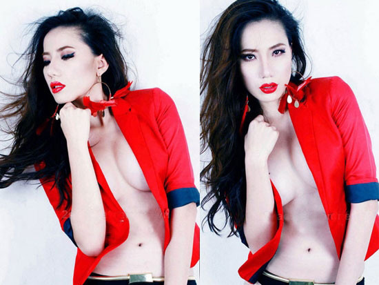 Sao thích style mặc vest thả ngực trần