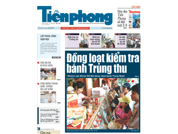 Tin bài đáng chú ý trên nhật báo Tiền Phong