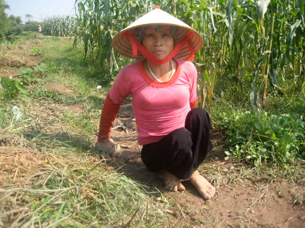 Người đàn bà đi trên hai tay
