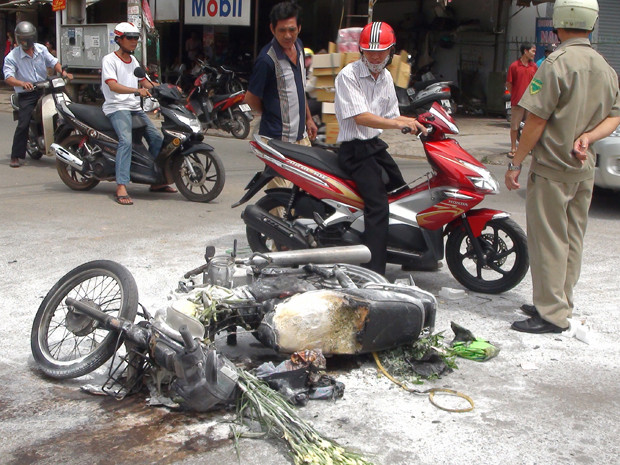Xăng dỏm - nguyên nhân chính cháy xe