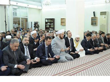 Tổng thống Syria trong nhà thờ Hồi giáo