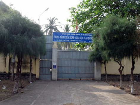 Trung tâm Chữa bệnh, Giáo dục, Lao động Xã hội tỉnh Bình Thuận, nơi đàn em tổ chức tấn công để giải cứu Long. Ảnh: PLTPHCM