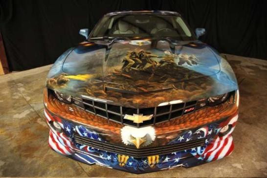 Chiêm ngưỡng siêu phẩm Chevrolet Camaro SS “độ” với Airbrush