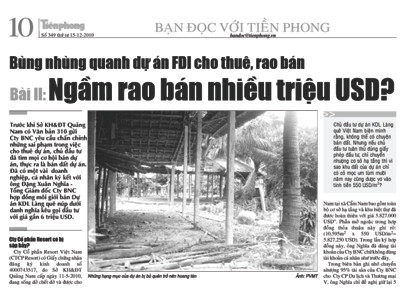Thu hồi hàng loạt dự án