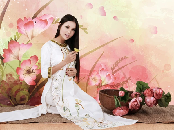 BB Phạm bất ngờ trở lại dịu dàng với áo dài