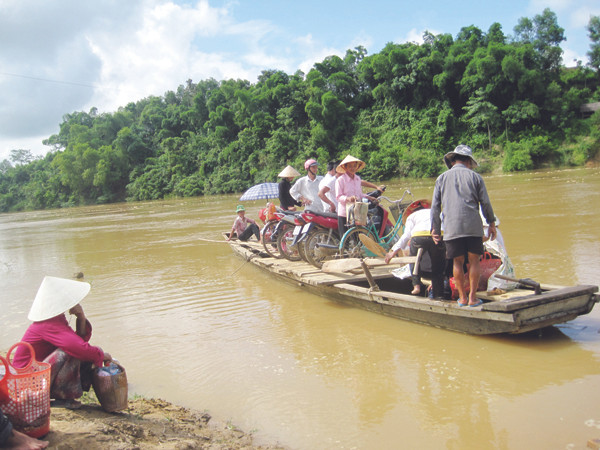 Bến đò xóm 8. Ảnh: Tr.Kh