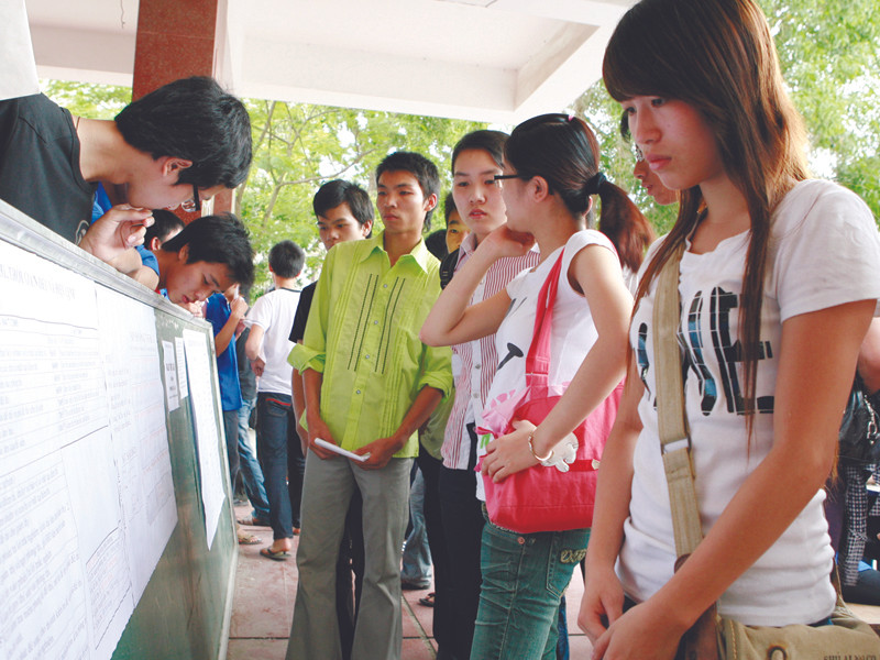 Nhiều điểm mới đã được chốt cho kỳ tuyển sinh 2012. Ảnh: Hồng Vĩnh