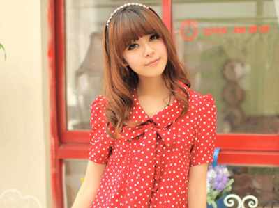 Dịu dàng họa tiết chấm bi