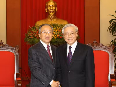 Tổng Bí thư Nguyễn Phú Trọng tiếp Đoàn đại biểu Trung Quốc