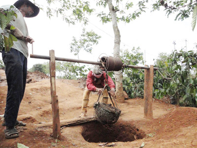 Tời đất lên khỏi giếng