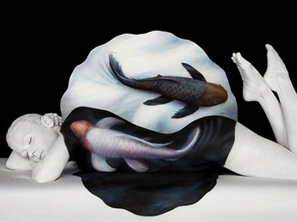 'Sốc' với... nghệ thuật vẽ trên cơ thể người