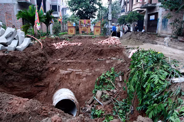 Dự án vướng phải bệ thờ được xây dựng trái phép từ năm 2012