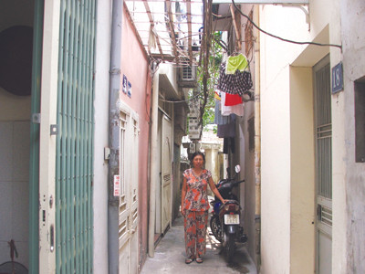 130 hộ dân thuộc tập thể ĐH Xây dựng - phường Bách Khoa rơi vào quy hoạch dự án nên chưa được mua theo NĐ61 Ảnh: Tuấn Minh